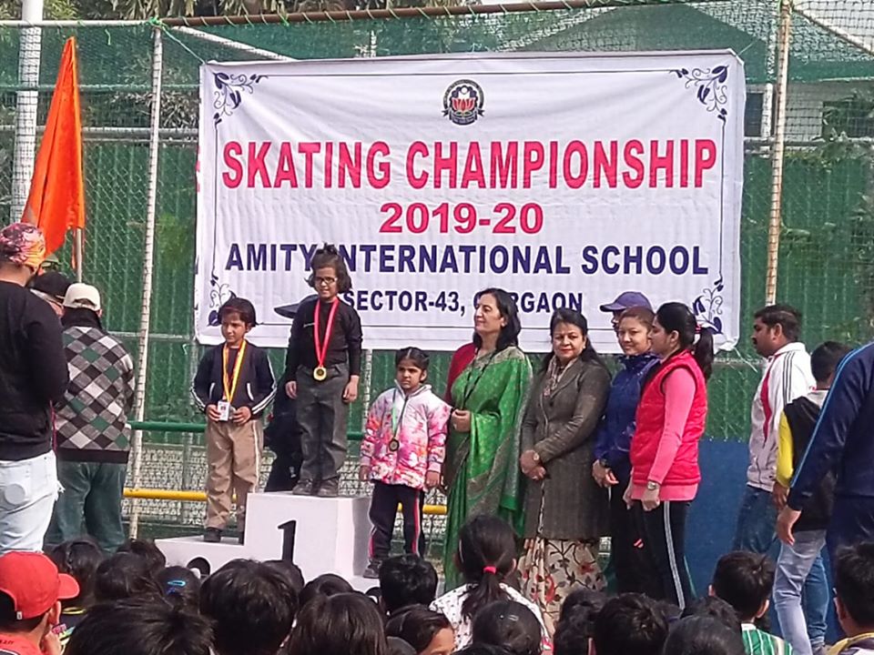 15th Inter School Roller Skating Championship (U-6 category) at Amity International School, Sec 43.